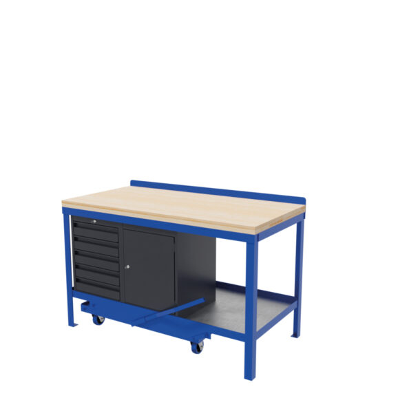 Mobile Workbench Wood Top