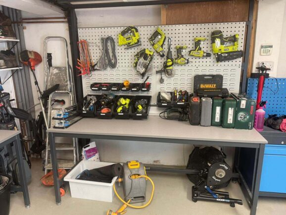 tool bins and hooks for workbenches|tool bins|